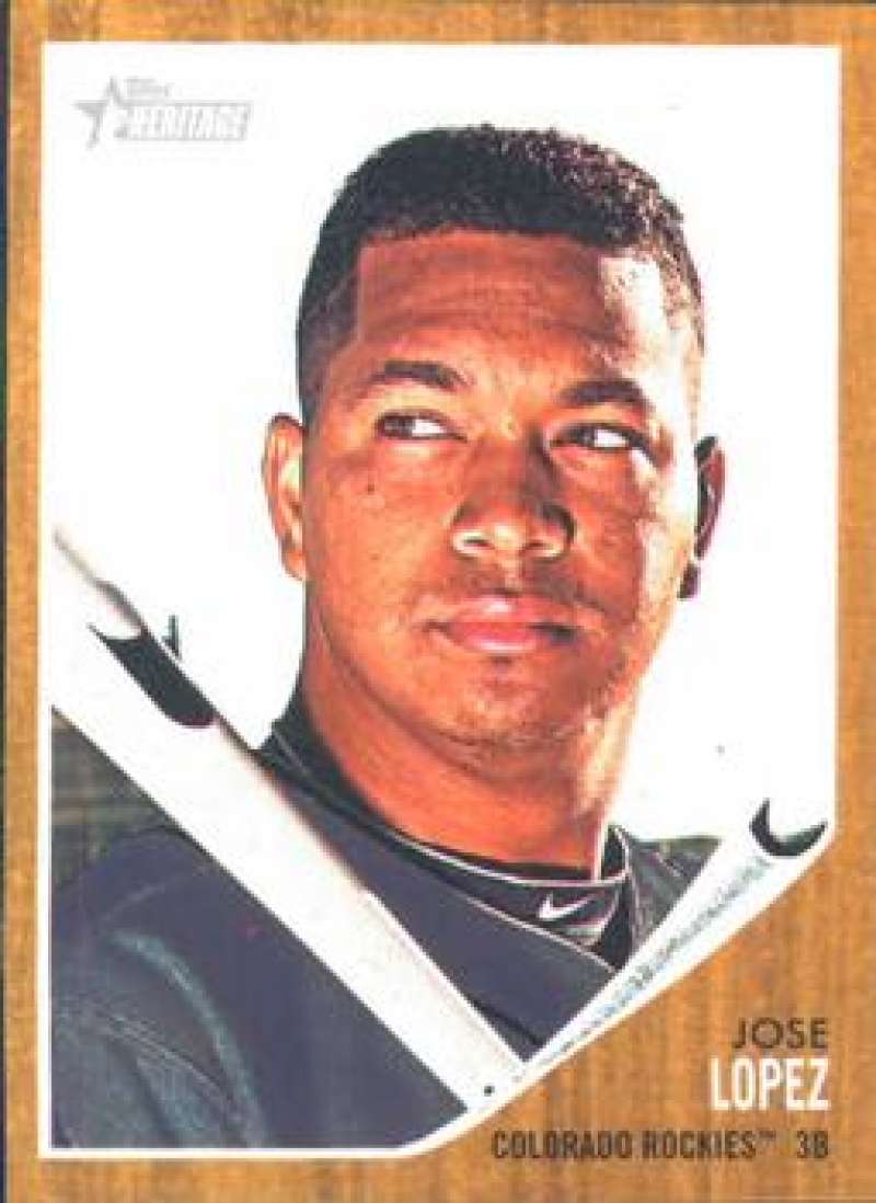 2011 Topps Heritage #327 Jose Lopez NMMT 