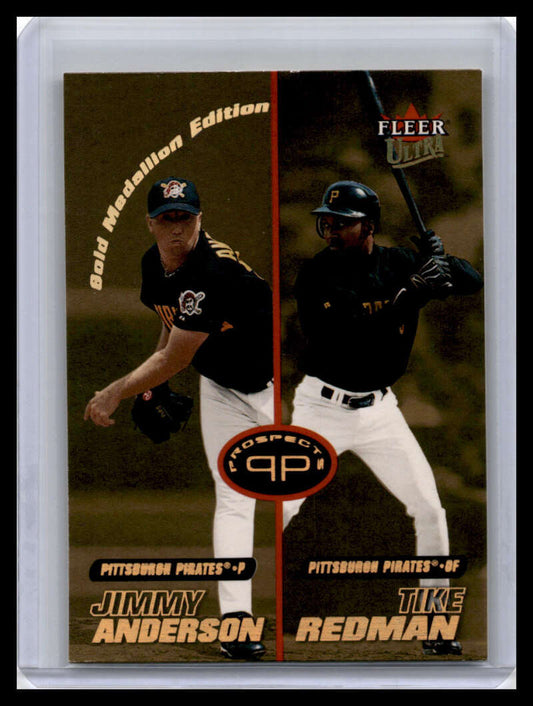 Baseball card featuring Jimmy Anderson and Tike Redman of the Pittsburgh Pirates