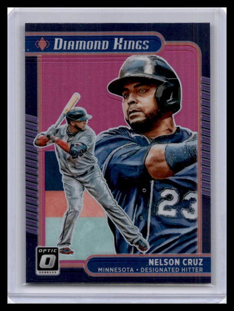 Baseball card featuring Nelson Cruz of the Minnesota Twins from Diamond Kings series