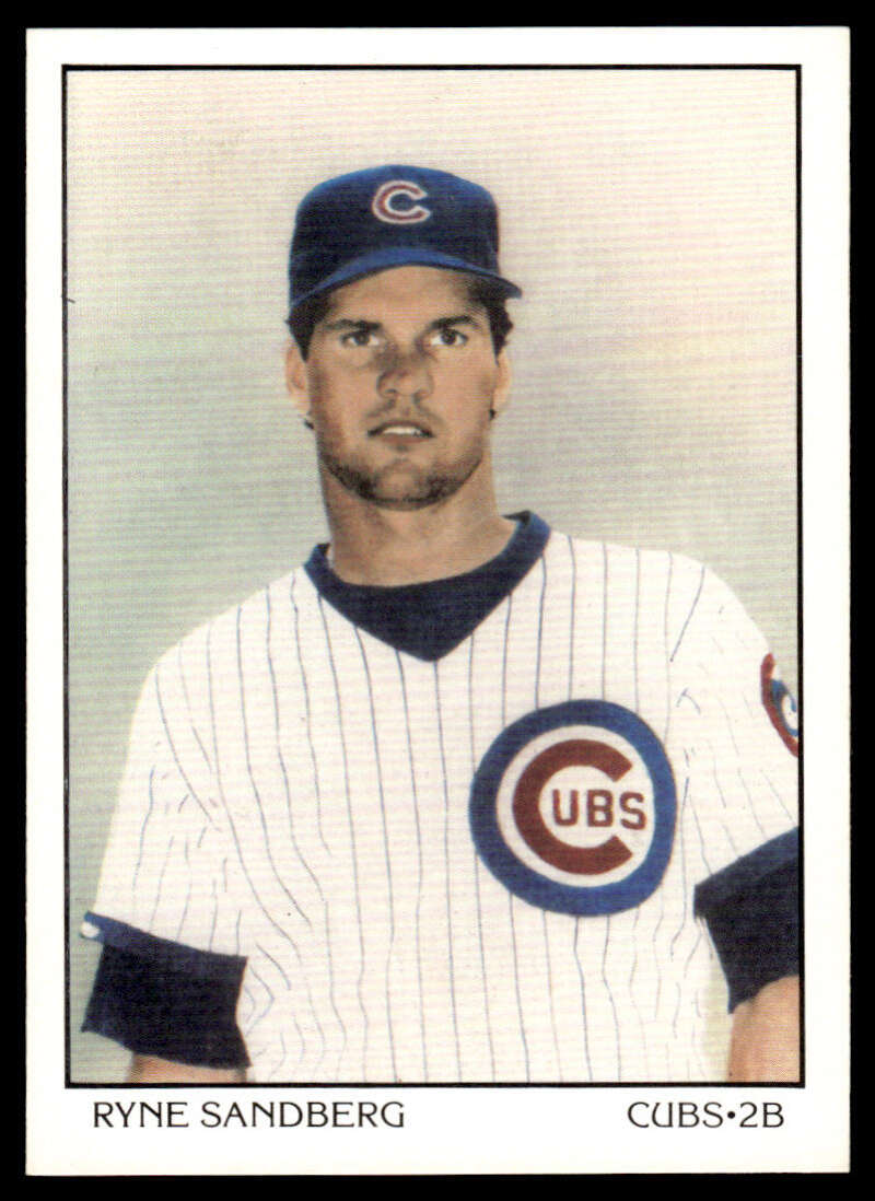 Ryne Sandberg in Chicago Cubs uniform, featured on 1990 Score Baseball Card