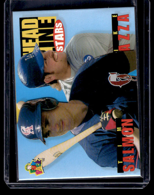 1994 Upper Deck Fun Pack #203 Baseball Card of Mike Piazza and Tim Salmon