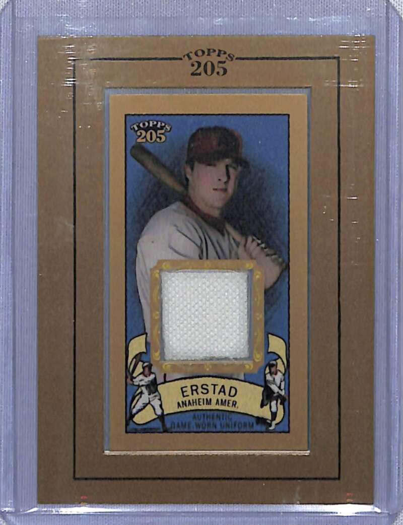 Darin Erstad Anaheim Angels baseball card with embedded jersey patch material