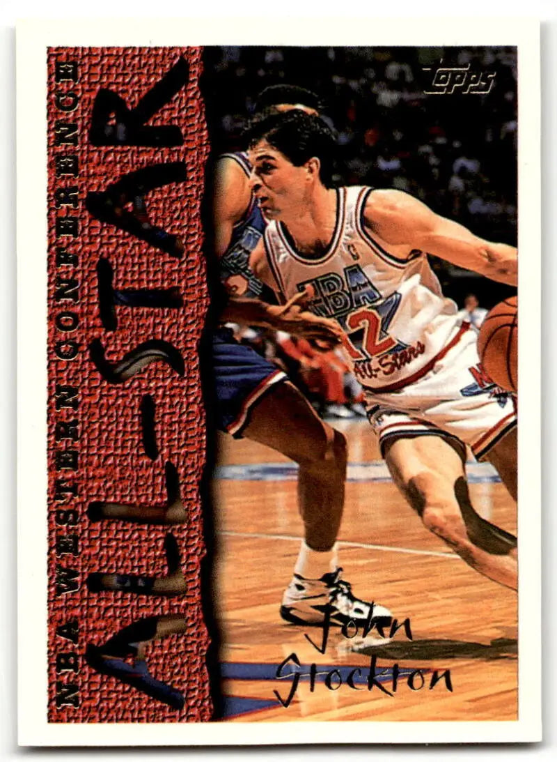 1994-95 Topps #190 John Stockton AS NM Near Mint