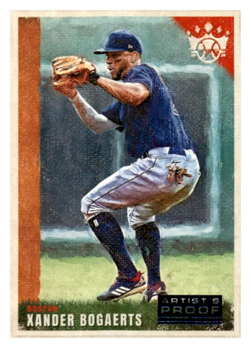 2022 Panini Diamond Kings Artist Proof Blue #23 Xander Bogaerts NM-MT