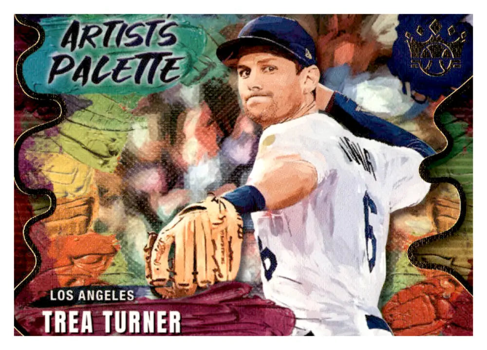 2022 Panini Diamond Kings Artist's Palette #13 Trea Turner NM-MT