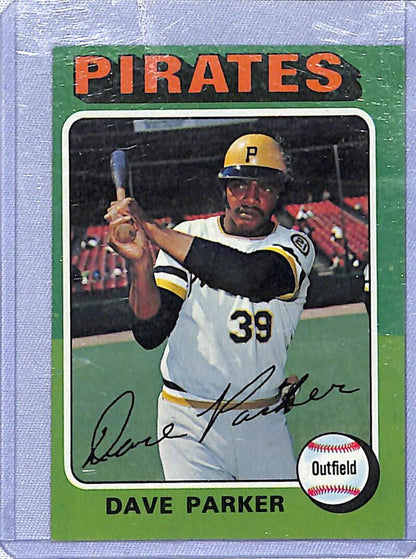 Vintage Pittsburgh Pirates Baseball Card of Dave Parker wearing jersey number 39