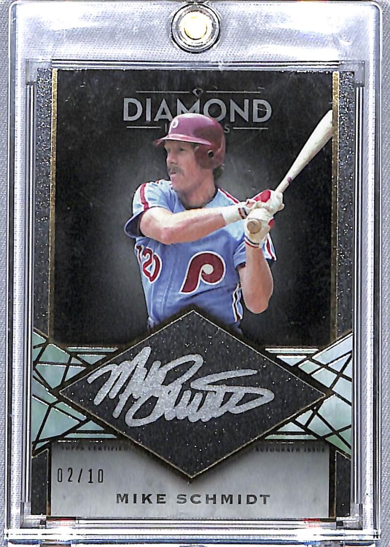 2022 Topps Diamond Icons #SI-MS Mike Schmidt EX Auto 02/10 Philadelphia Phillies  Image 1