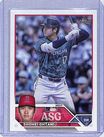 Baseball trading card of Shohei Ohtani in batting stance from Topps Update All-Star Game