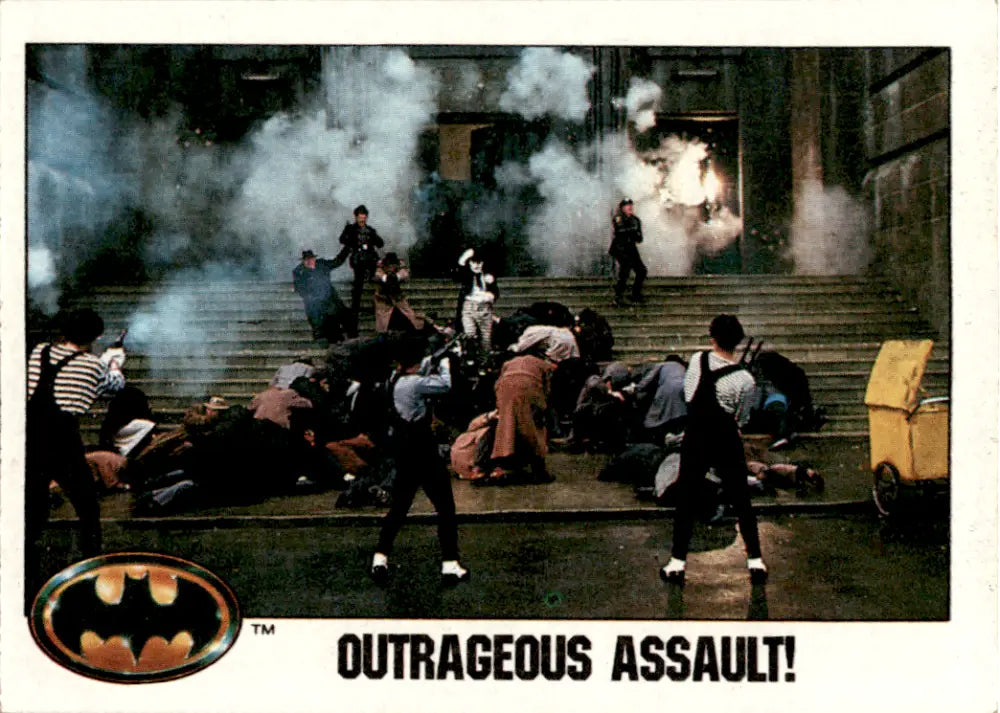 1989 Topps Batman #58 Outrageous Assault! NM Near Mint