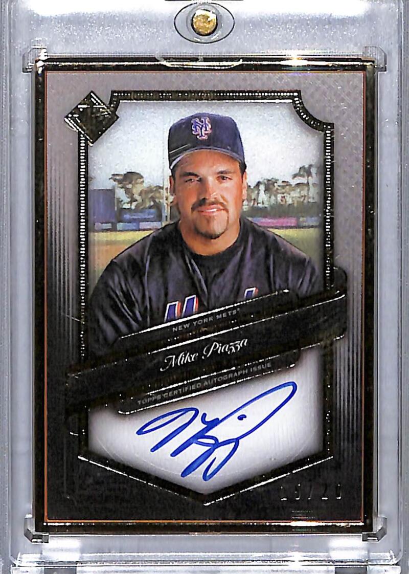 2021 Topps Transcendent #TCAMP Mike Piazza EX Excellent Auto 15/20 New York Mets Baseball Card  Image 1