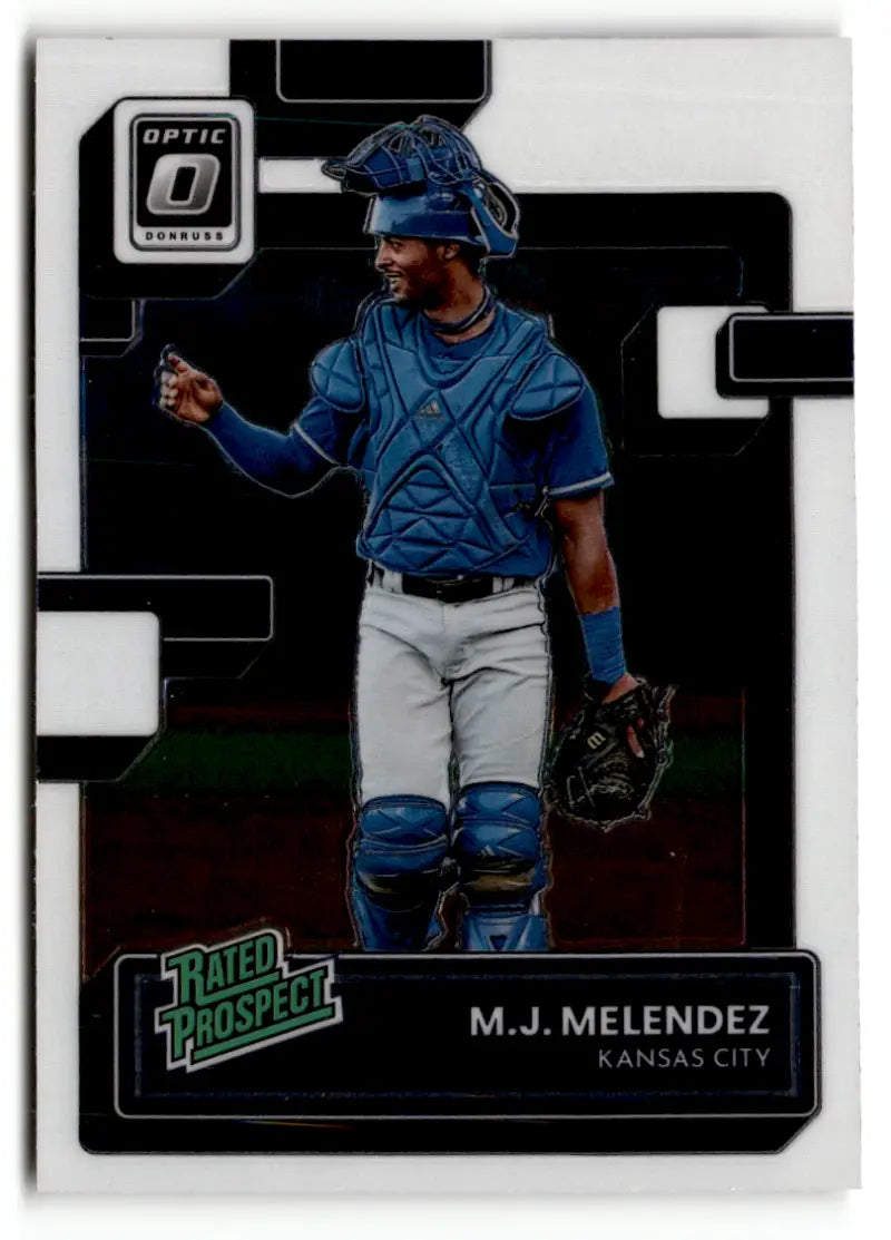 2022 Donruss Optic Rated Prospects #25 M.J. Melendez NM-MT