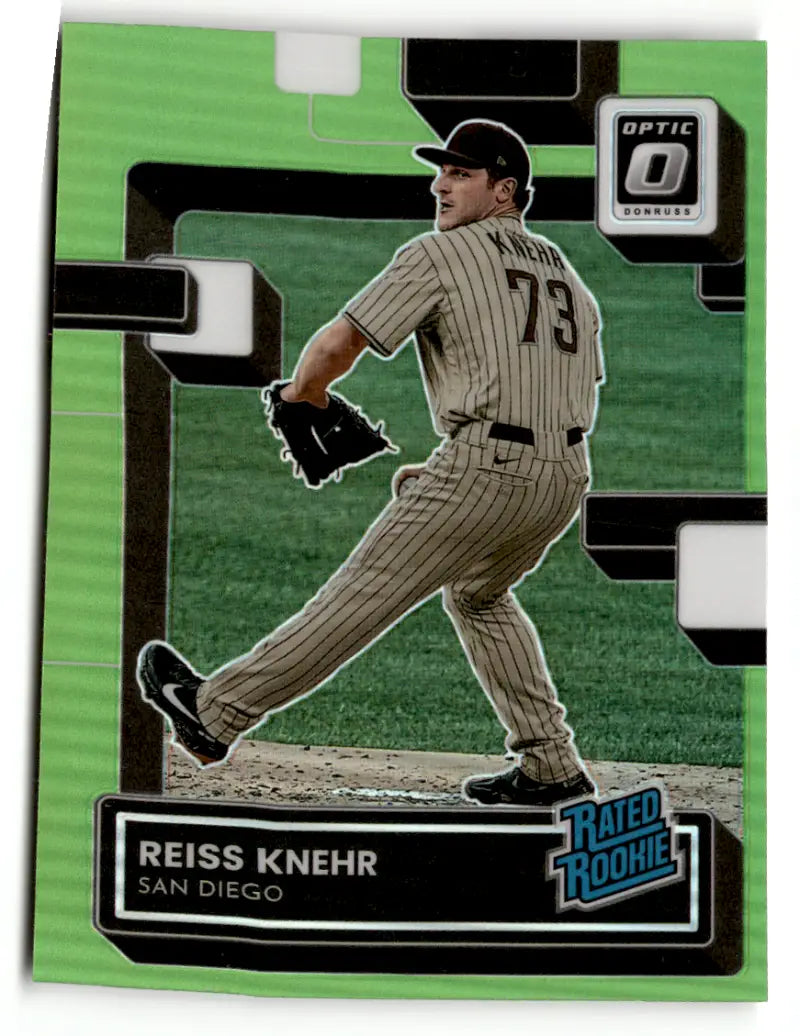 2022 Donruss Optic Lime Green #71 Reiss Knehr Rated Rookie NM-MT RC Rookie