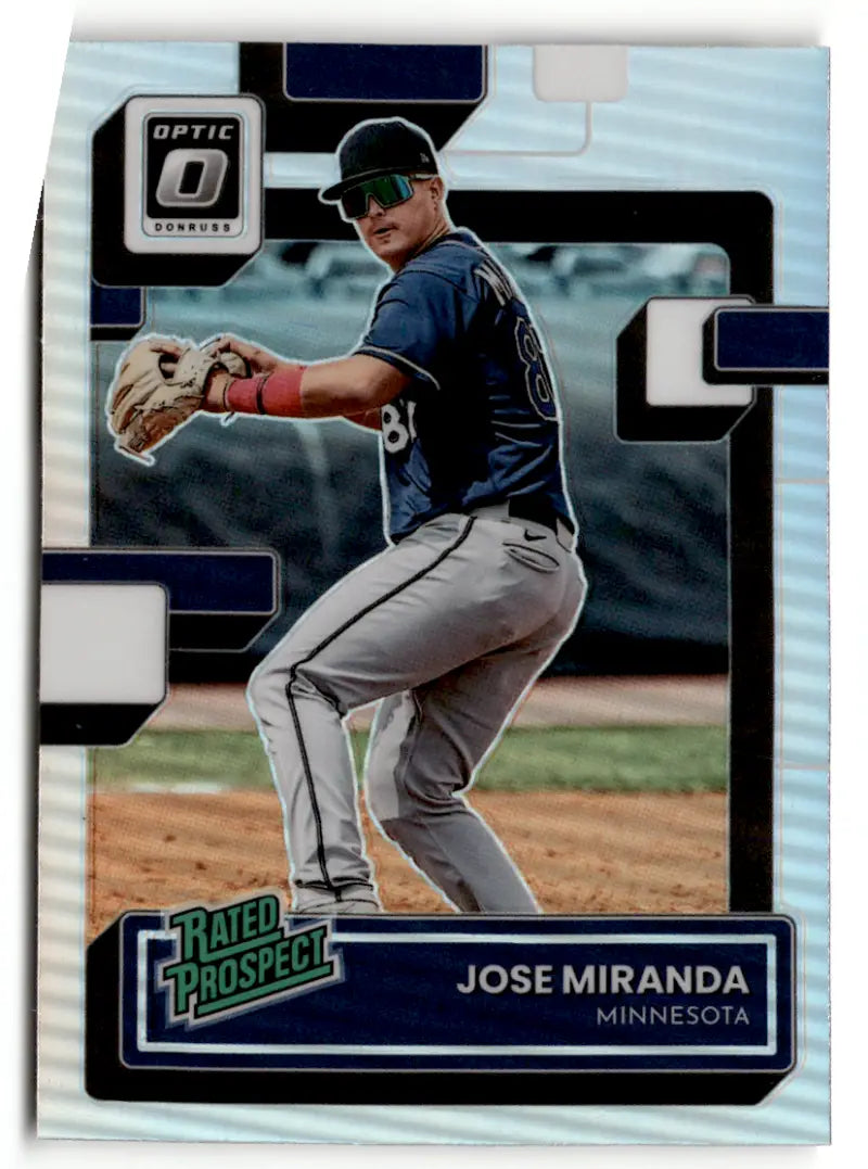 2022 Donruss Optic Rated Prospects Holo #17 Jose Miranda NM-MT