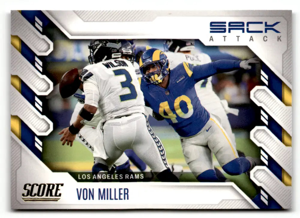 2022 Score Sack Attack Gold #8 Von Miller NM-MT