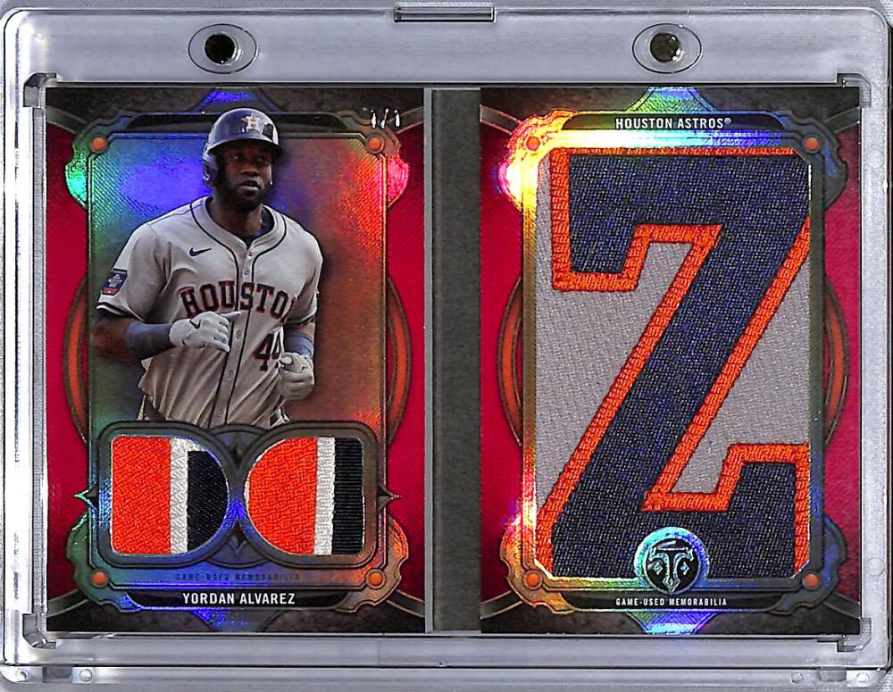 2024 Topps Triple Threads Book #LPRYDR Yordan Alvarez NM-MT MEM 1/1 Houston Astros Baseball Card Book  Image 1