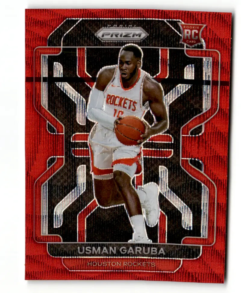 2021-22 Panini Prizm Prizms Ruby Wave #321 Usman Garuba NM-MT