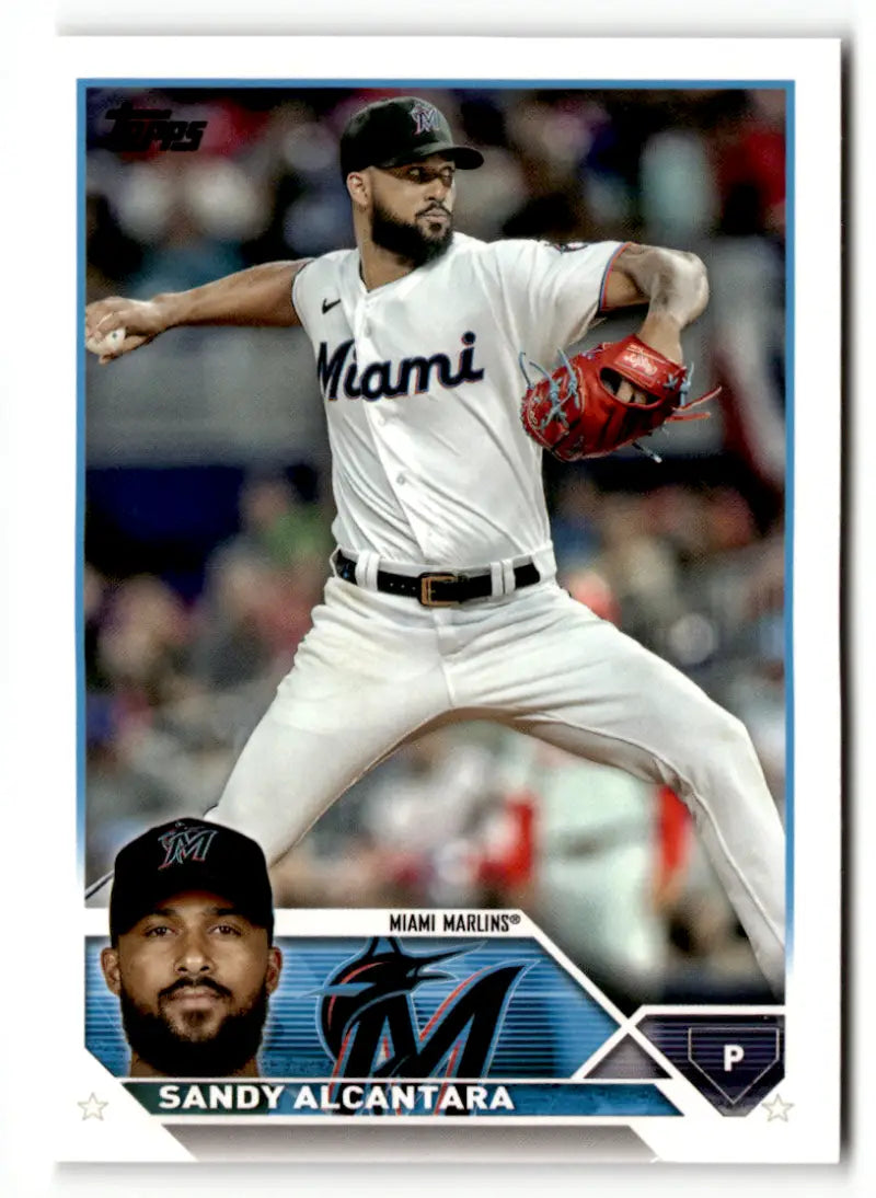 2023 Topps #107 Sandy Alcantara NM Near Mint