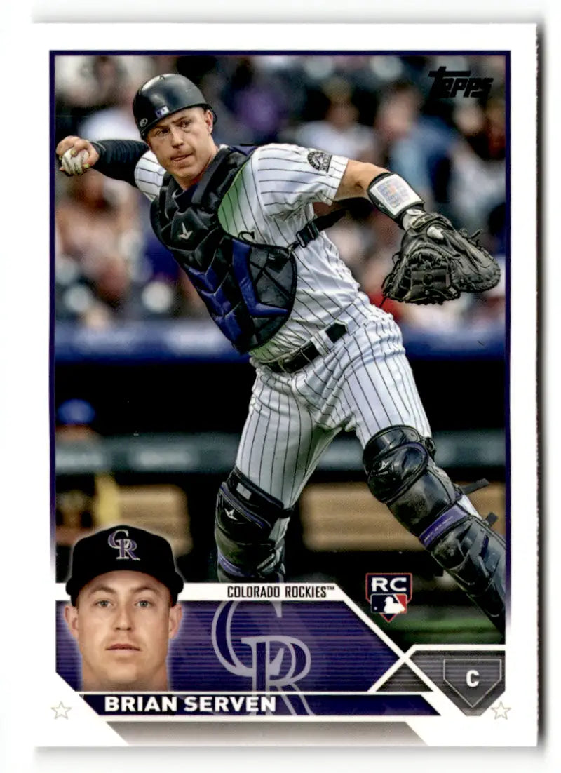 2023 Topps #41 Brian Serven EX/NM RC Rookie