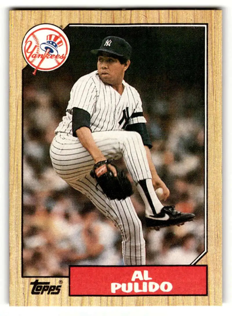 1987 Topps #642 Al Pulido    New York Yankees Baseball Cards EX/NM