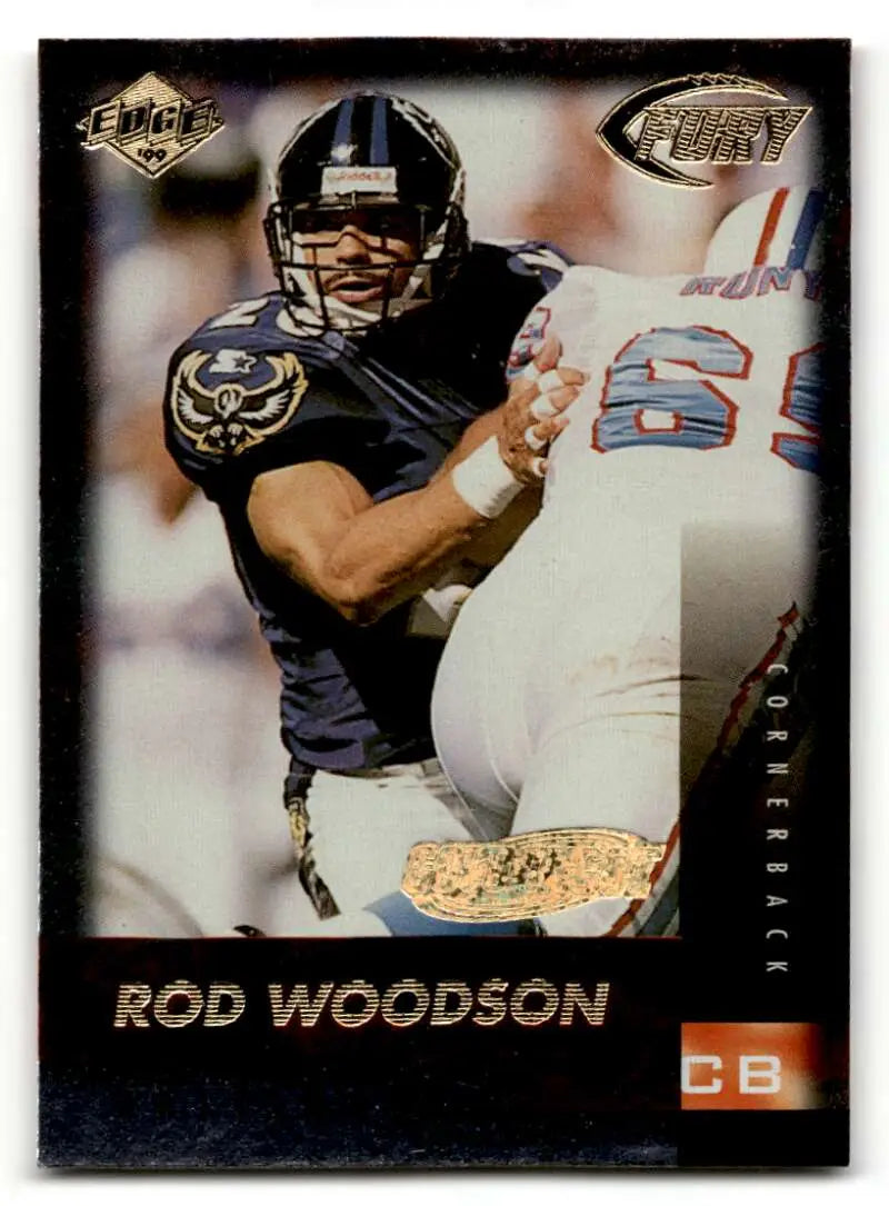 1999 Collector's Edge Fury #148 Rod Woodson    Baltimore Ravens Football Cards EX/NM