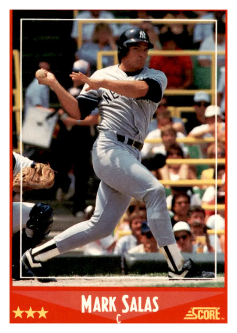 1988 Score #232 Mark Salas EX/NM Yankees 