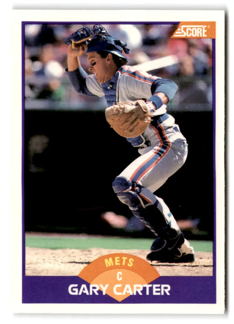 1989 Score #240 Gary Carter EX/NM Mets 