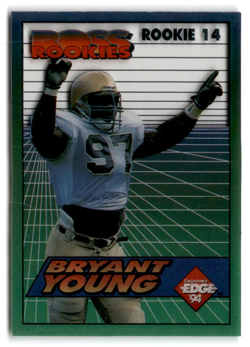 1994 Collector's Edge Boss Rookies #14 Bryant Young NM Near Mint 49ers