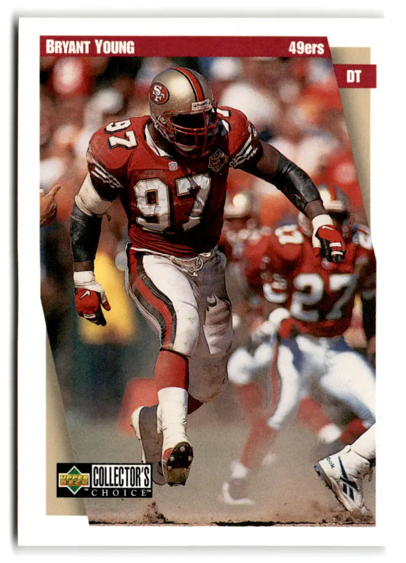 1997 Collector's Choice #93 Bryant Young NM Near Mint 49ers