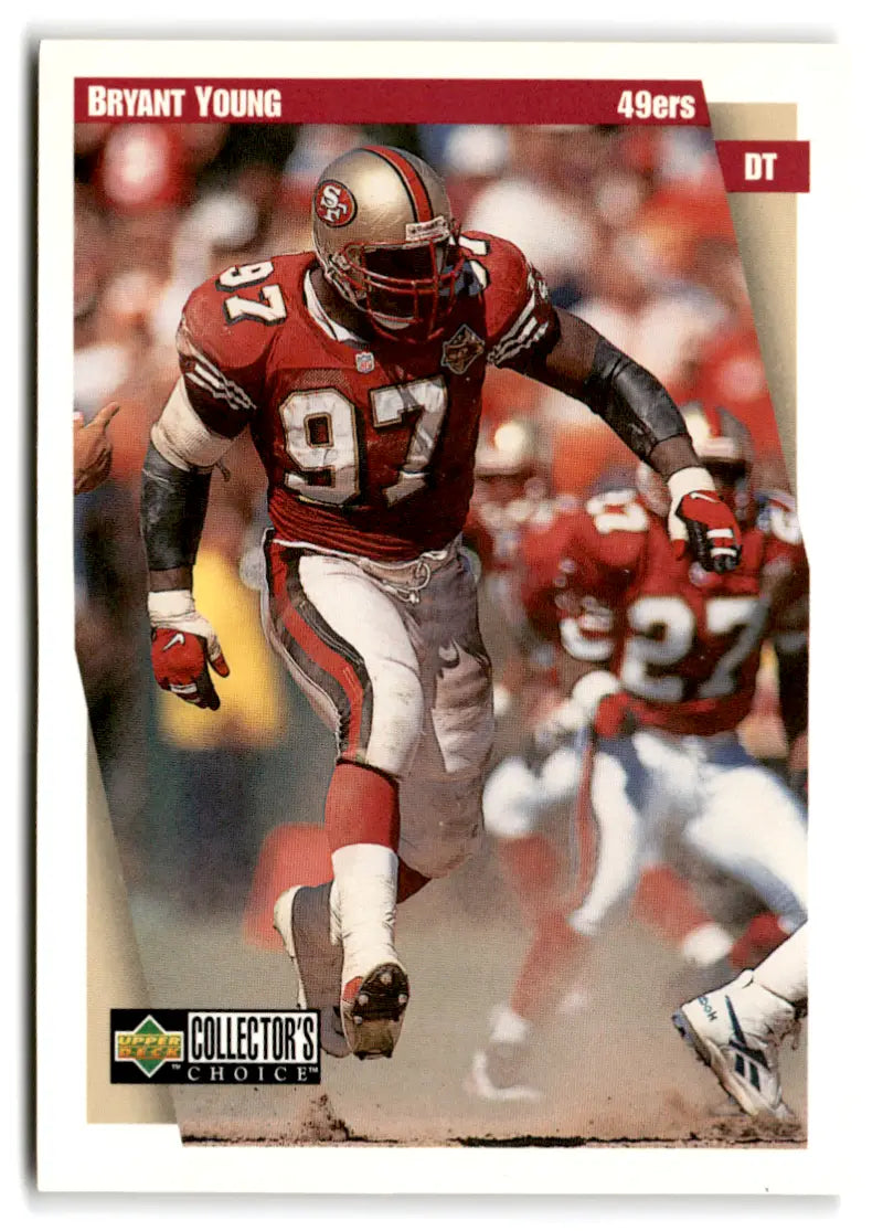 1997 Collector's Choice #93 Bryant Young NM Near Mint 49ers