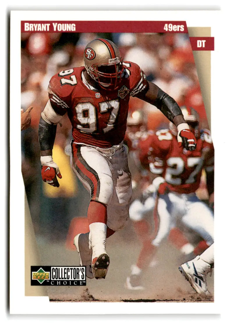 1997 Collector's Choice #93 Bryant Young NM Near Mint 49ers