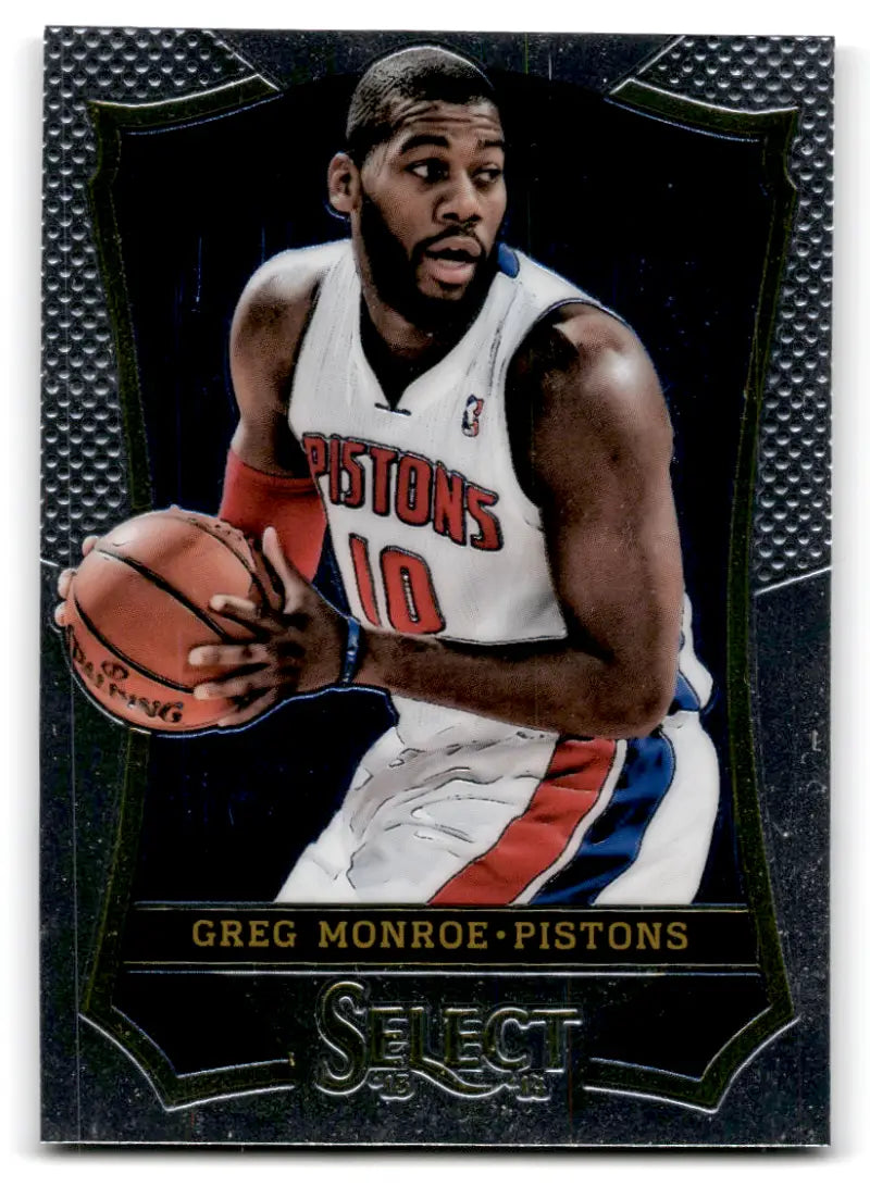 2013-14 Panini Select #66 Greg Monroe EX/NM Pistons 