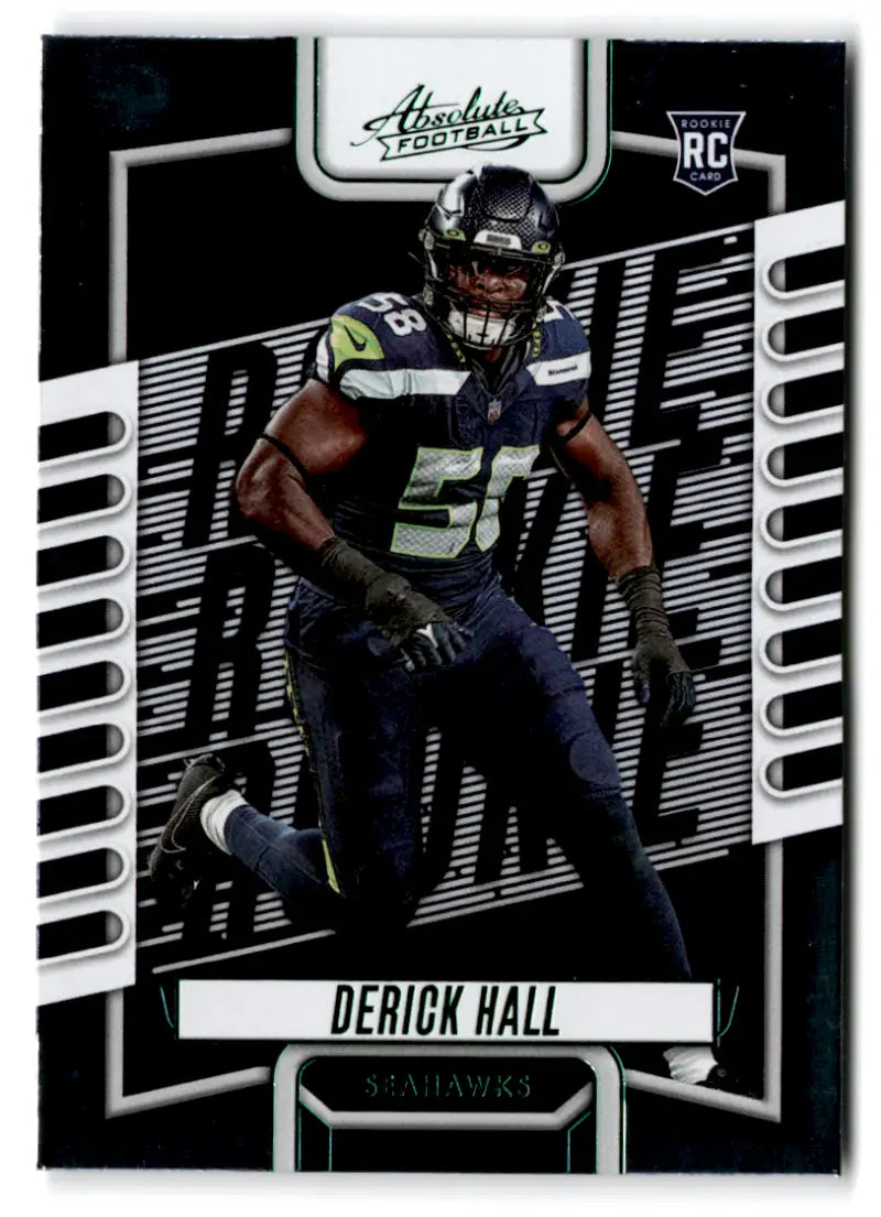 2023 Panini Absolute Green #165 Derick Hall NM-MT RC Rookie Seahawks