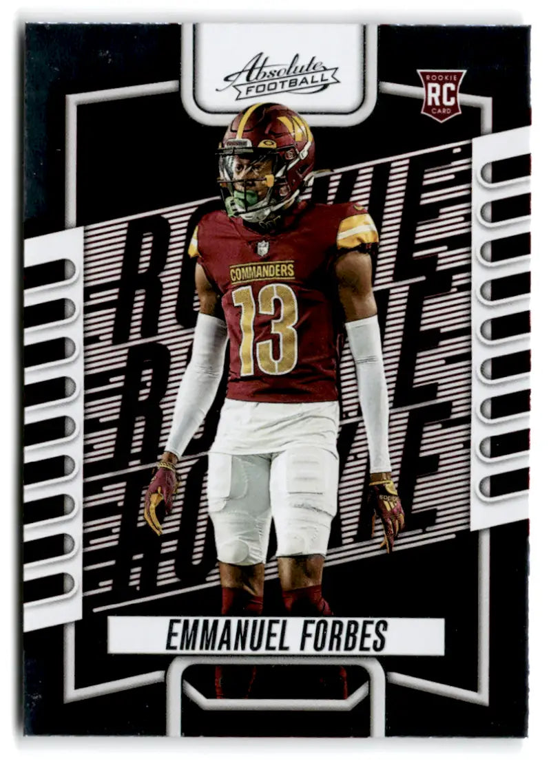 2023 Panini Absolute #152 Emmanuel Forbes NM-MT RC Rookie Commanders