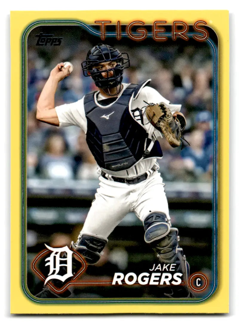 2024 Topps Yellow #302 Jake Rogers NM-MT Tigers