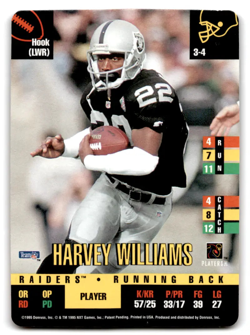 1995 Donruss Red Zone #239 Harvey Williams DP NM-MT Raiders