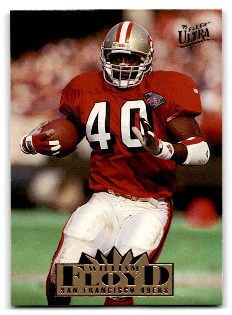 1995 Fleer Ultra #296 William Floyd NM-MT 49ers