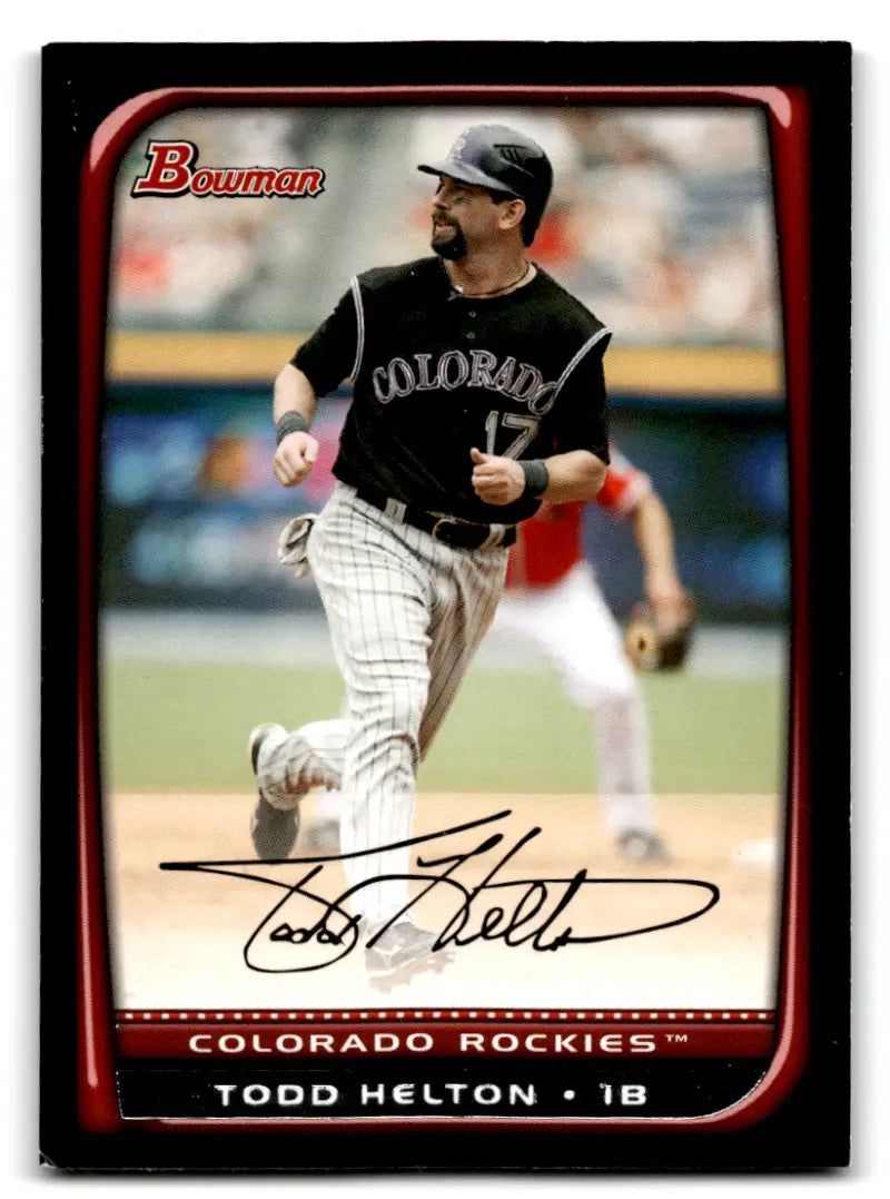 2008 Bowman #8 Todd Helton NM Near Mint Rockies