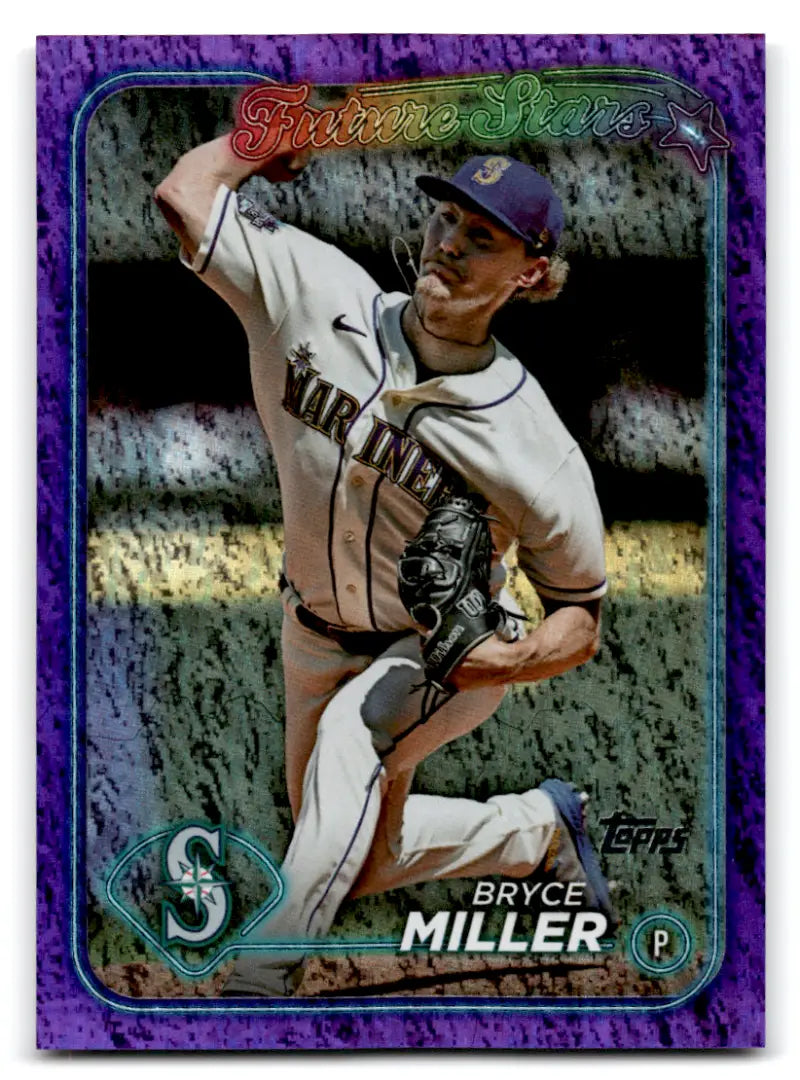 2024 Topps Purple Foil #679 Bryce Miller NM-MT 260/799 Mariners