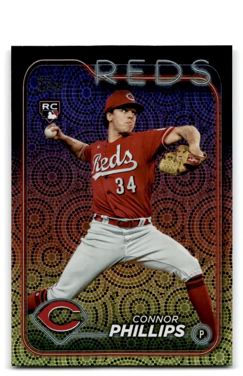 2024 Topps Series 2 Baseball #670 Connor Phillips RC Reds Summer Holiday