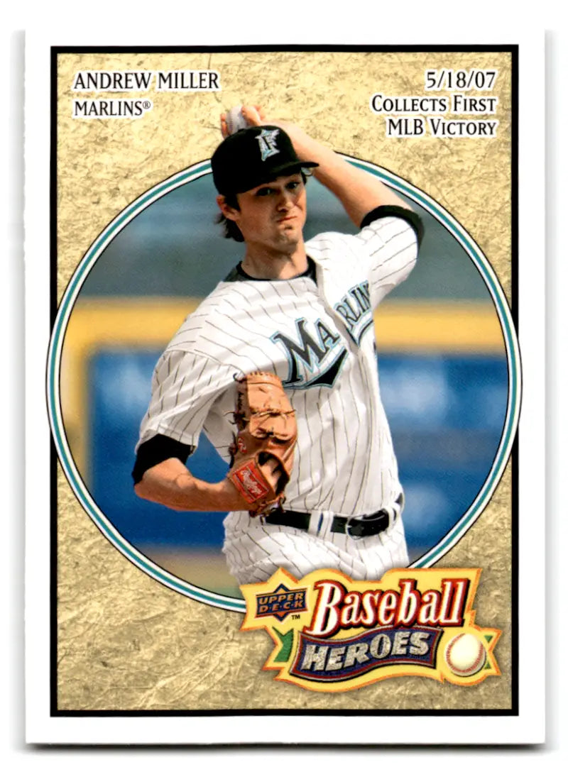 2008 Upper Deck Baseball Heroes #71 Andrew Miller NM-MT Marlins