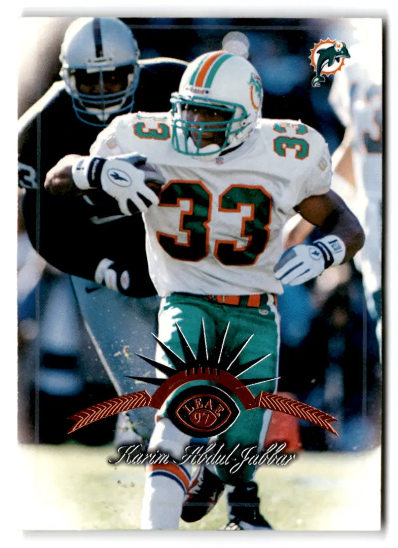 1997 Leaf #71 Karim Abdul-Jabbar NM-MT Dolphins