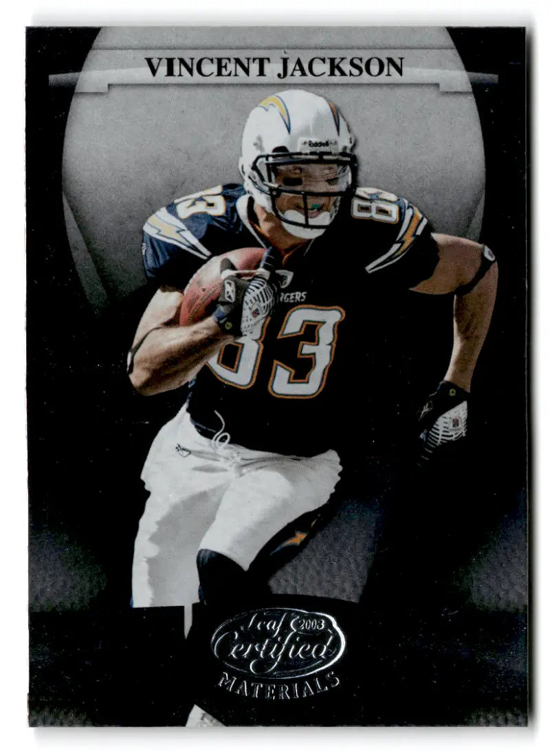 2008 Leaf Certified #118 Vincent Jackson NM-MT Chargers