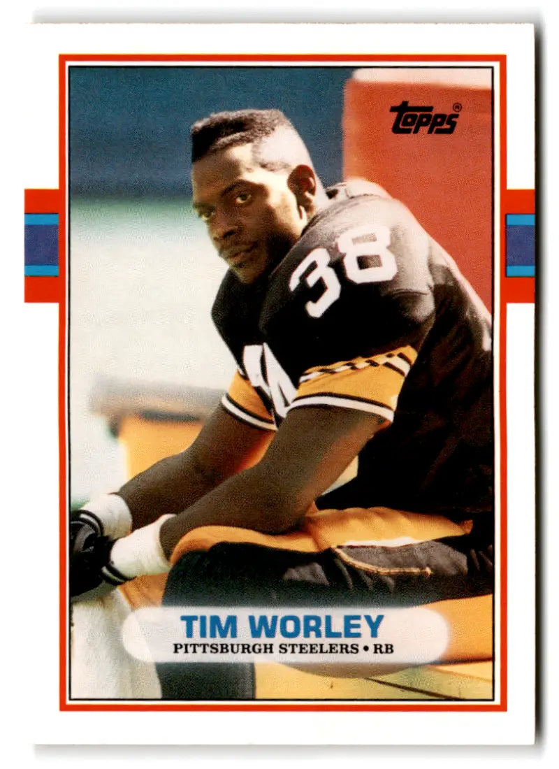 1989 Topps Traded #44T Tim Worley NM-MT RC Rookie Steelers