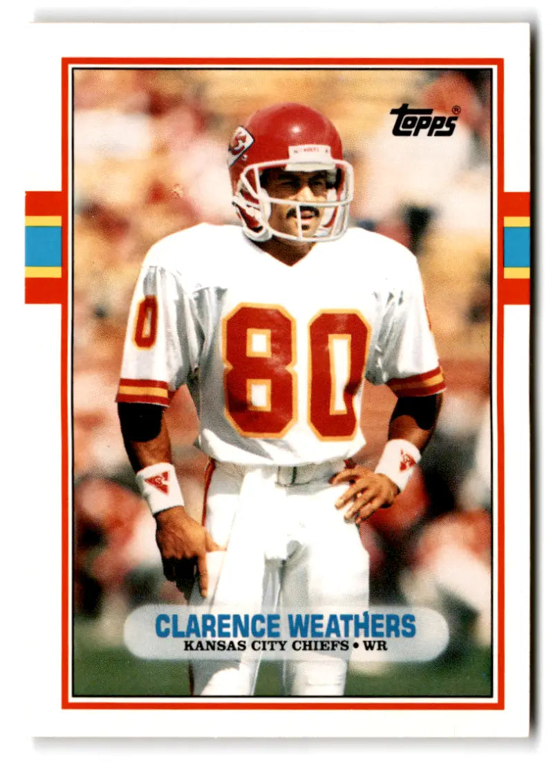 1989 Topps Traded #48T Clarence Weathers NM-MT RC Rookie Chiefs