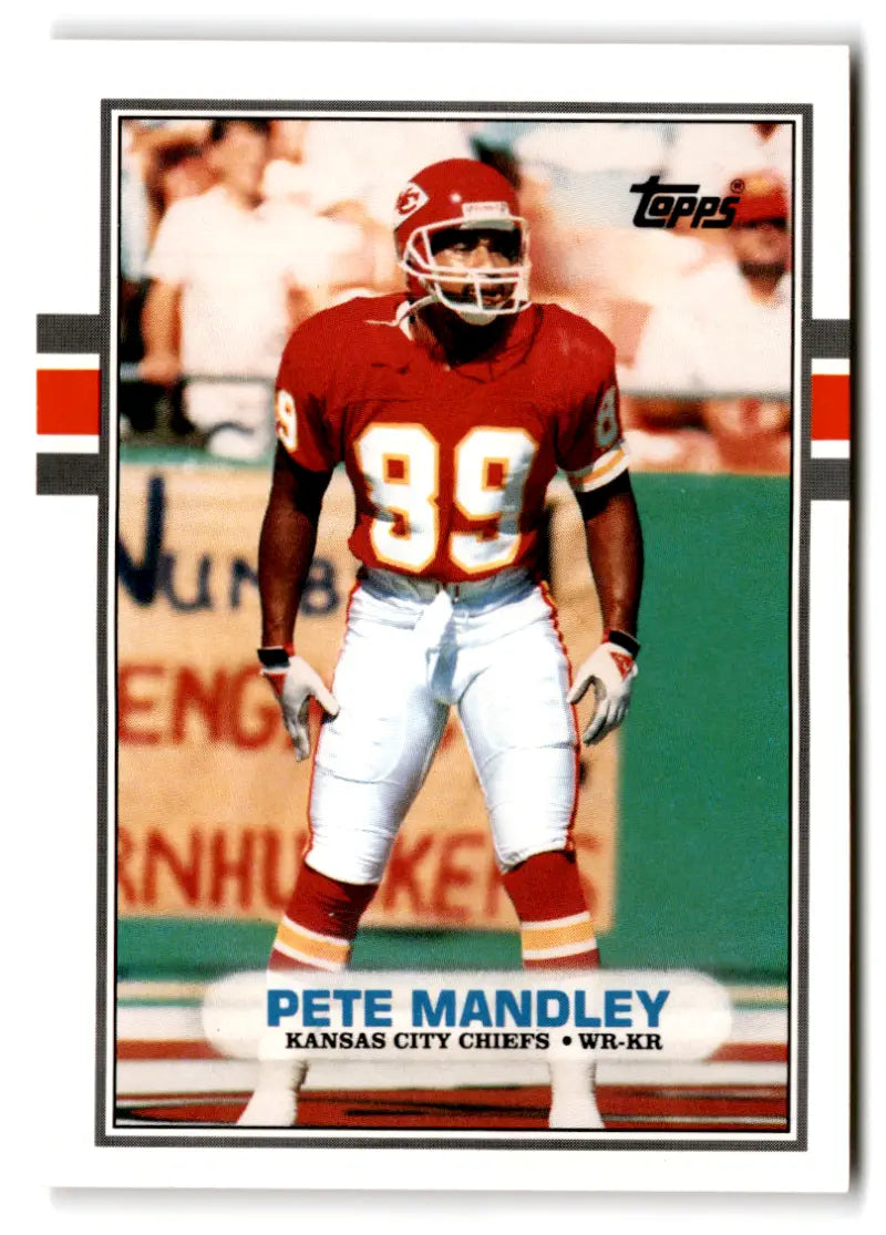 1989 Topps Traded #12T Pete Mandley NM-MT Chiefs