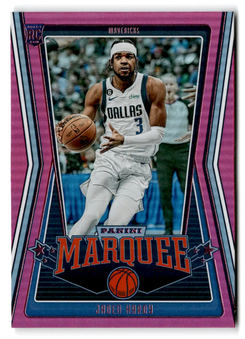 2022-23 Panini Chronicles Pink #236 Jaden Hardy Marquee NM-MT Mavericks