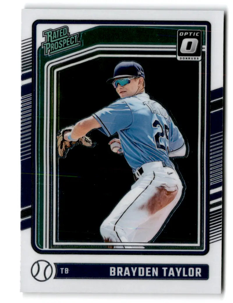 2024 Donruss Optic #171 Brayden Taylor Rated Prospect NM Near Mint RC Rookie Rays