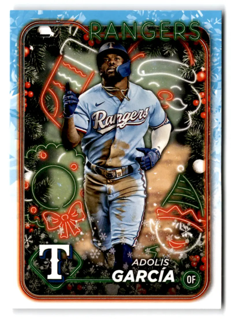 2024 Topps Holiday #H46 Adolis Garcia NM-MT Rangers