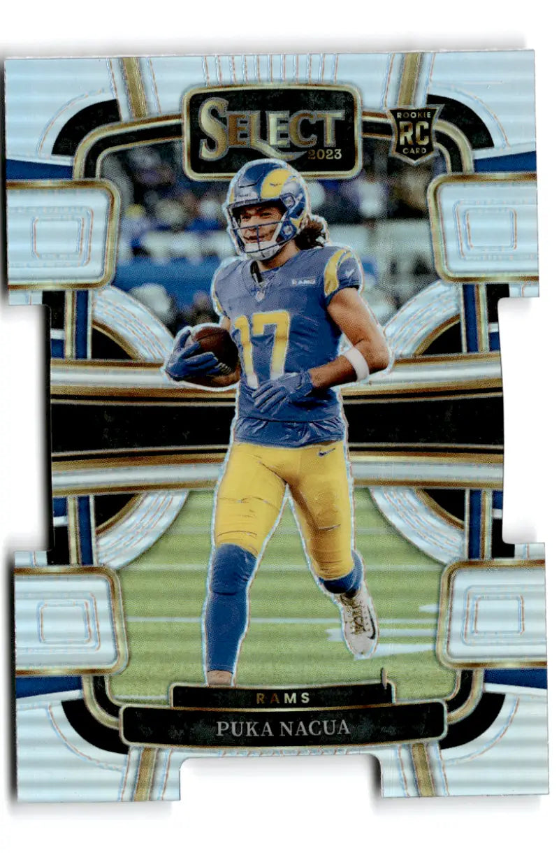 2023 Panini Select Silver Prizm Die-Cut #56 Puka Nacua Concourse NM-MT Rams