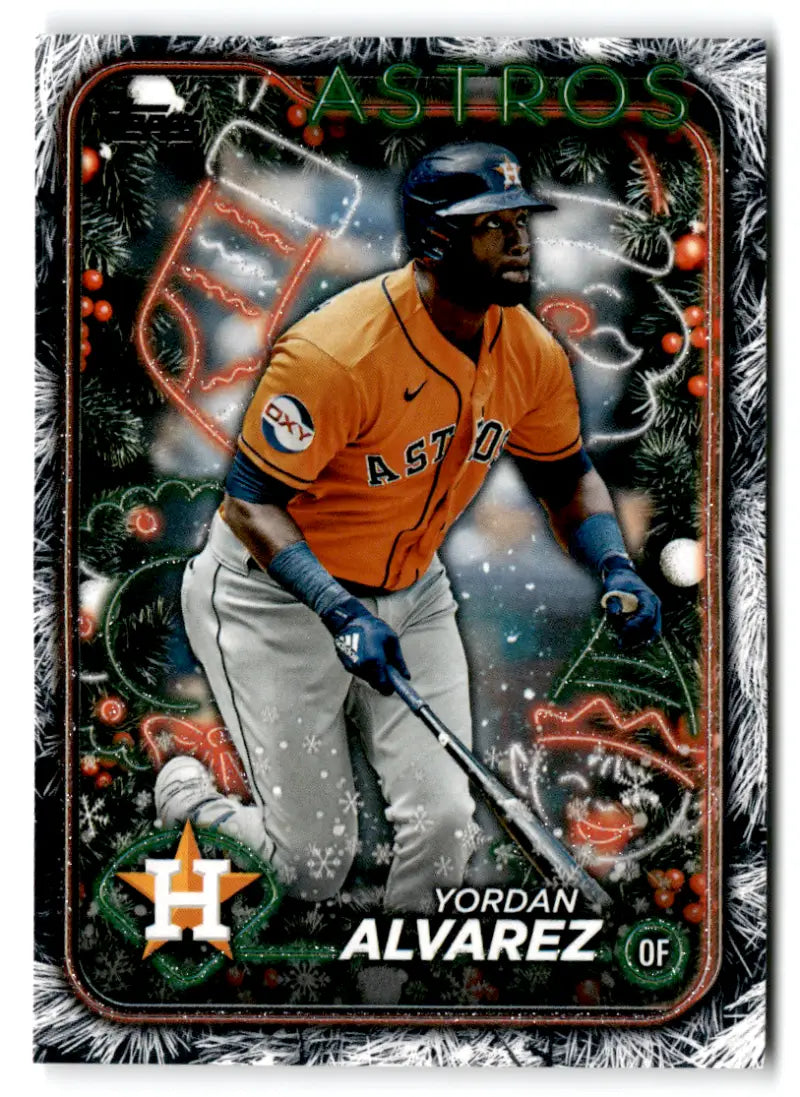 2024 Topps Holiday Holiday Tree #H117 Yordan Alvarez NM-MT Astros